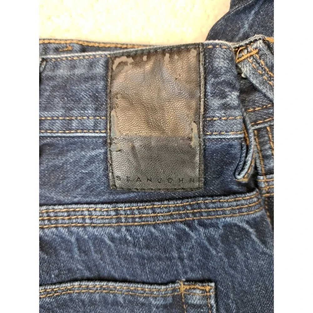 Sean John Hamilton Jeans Mens Size 40 x 30 Classic Relaxed Blue Measures 40 X 26